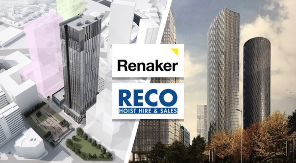 RECO Hoist appointed Renaker’s preferred construction hoist contractor for Greengate and Crown Street