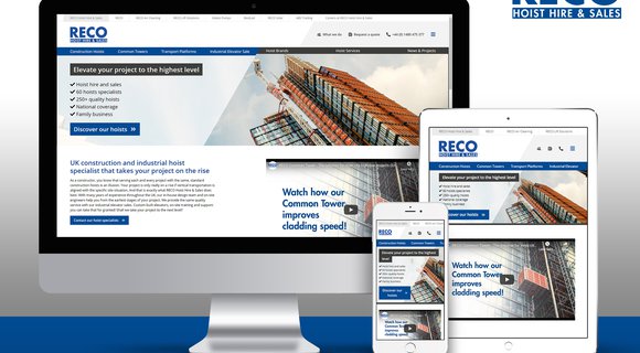 RECO Hoist Hire & Sales introduces new website: this is how you want to buy or rent a hoist!