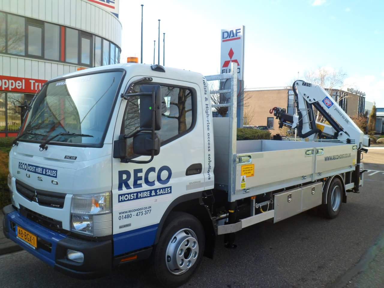 New lorry for transport division RECO Hoist Hire & Sales