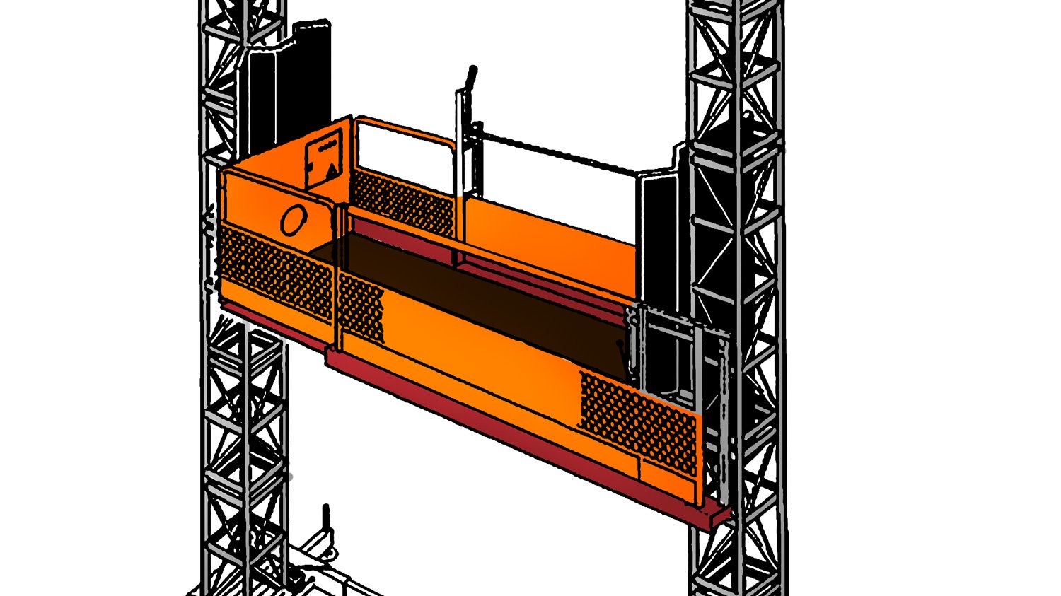 Alimak transport platform design drawing