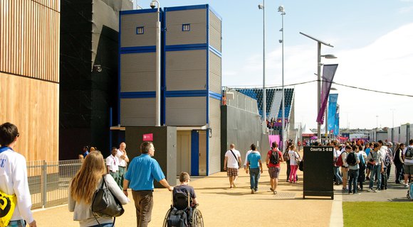 RECO Hoist Hire & Sales provides temporary passenger lifts at the Olympics in London