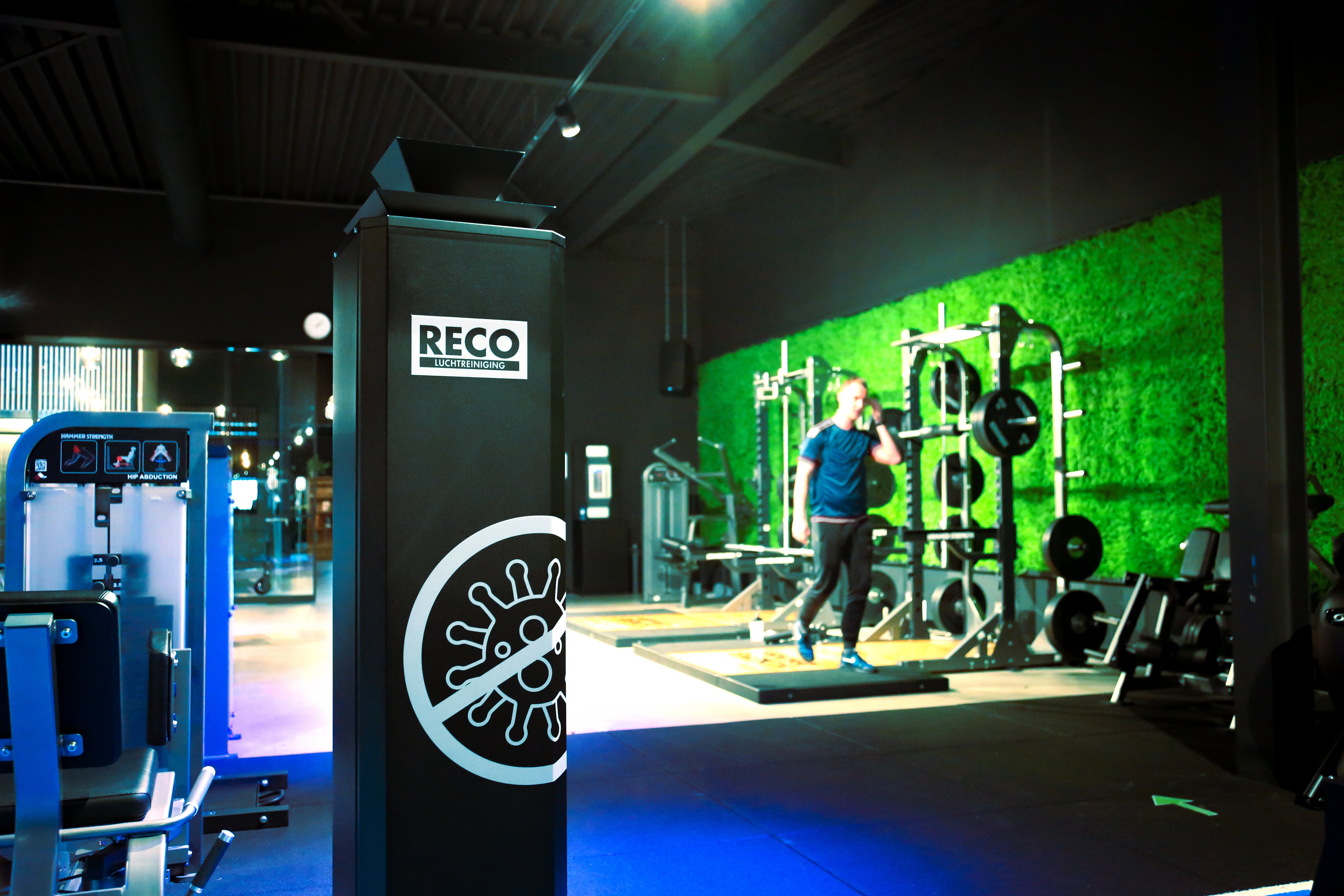 RECO Air Purifiers in sporting club in the Dutch city Roosendaal.