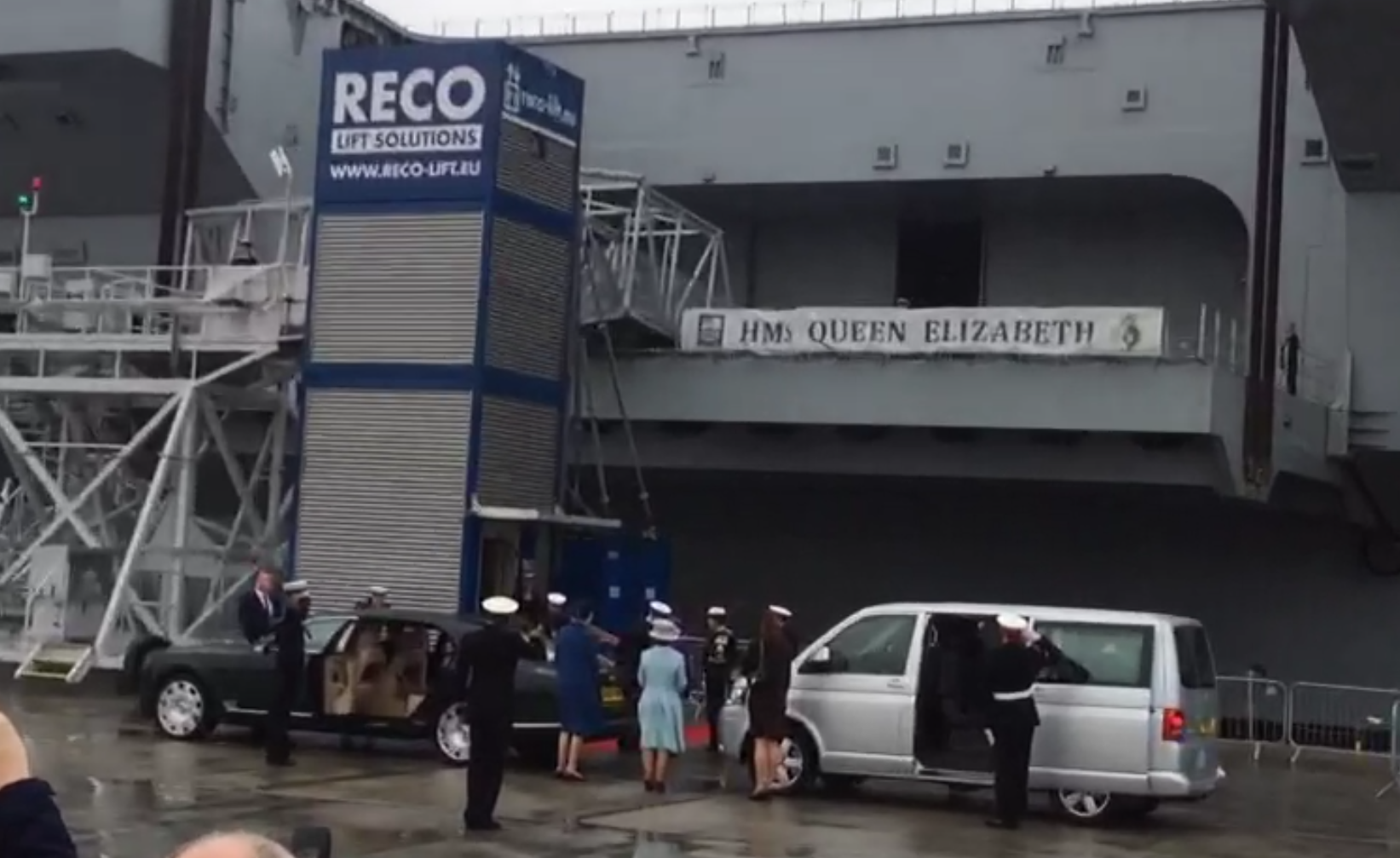 RECO Hoist Hire & Sales provides a temporary passenger lift to offer queen Elizabeth barrier-free access