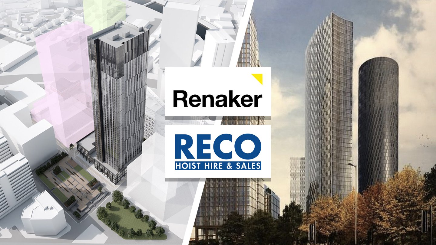 RECO Hoist appointed Renaker's preferred construction hoist contracter
