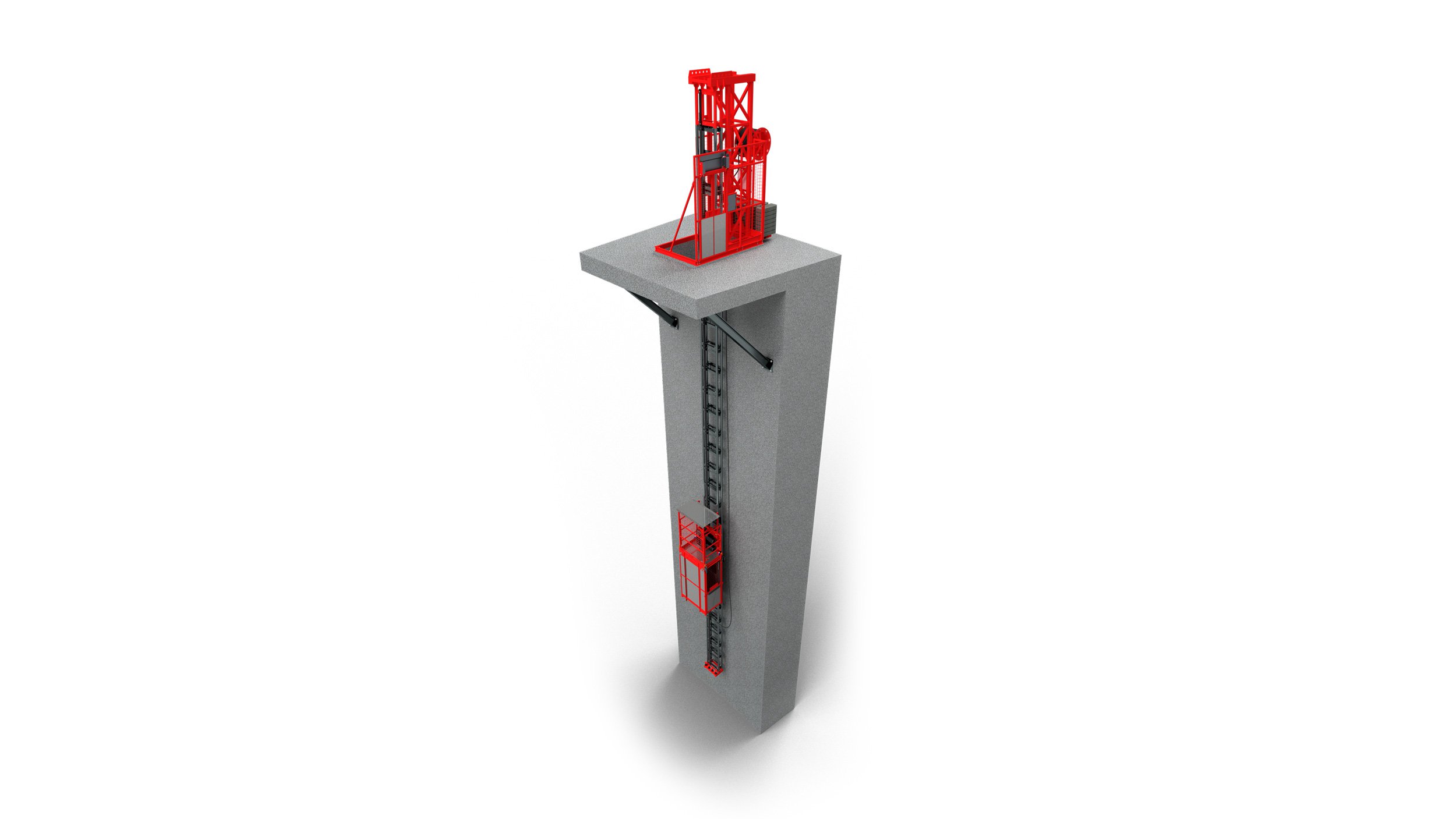 Stros BV 400 industrial elevator design