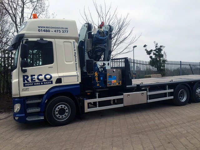 New lorry for transport division RECO Hoist Hire & Sales
